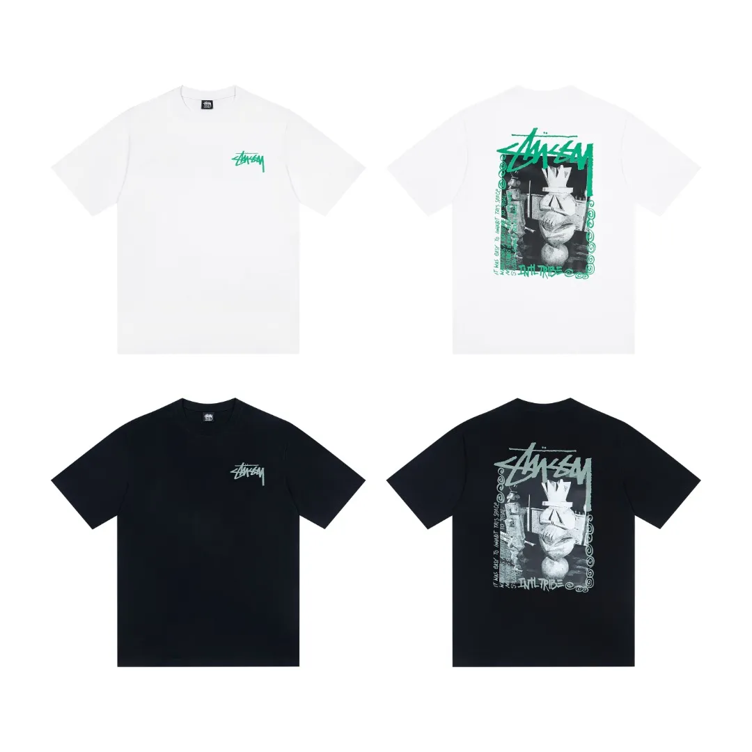🔥 006# P55 （In Stock ） Stussy T Same Style ：Black White Size：S M L XL ： 260 ：